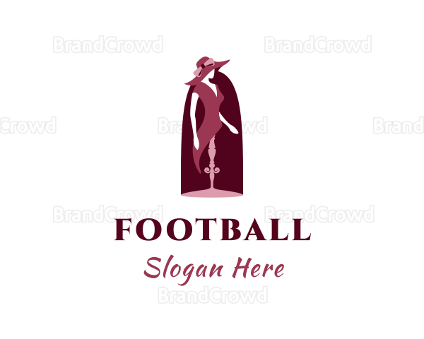 Maroon Lady Mannequin Logo