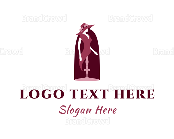 Maroon Lady Mannequin Logo