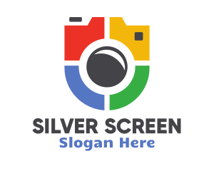 Shield Camera Badge Logo