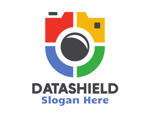 Shield Camera Badge Logo