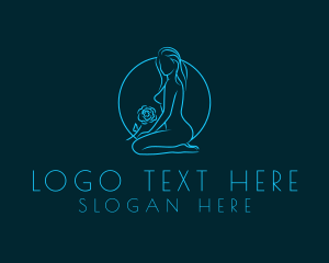 Nude - Sexy Woman Body logo design