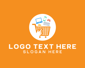Online Shopping - Online Gadget Shopping logo design