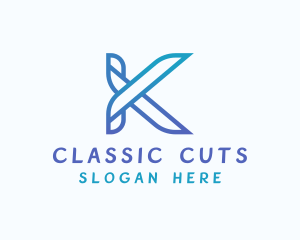 Fashion Tailoring Shears logo design