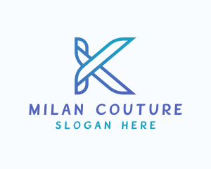 Fashion Tailoring Shears logo design