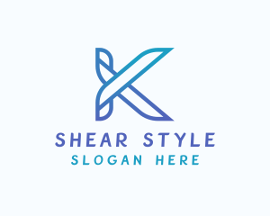 Fashion Tailoring Shears logo design