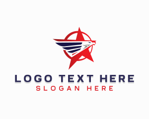 American - Eagle Star Wings logo design