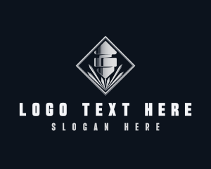 Mechanical - Metal Laser Milling logo design