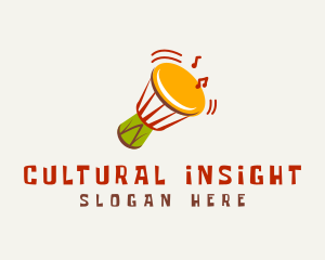 African Djembe Drum logo design