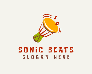 African Djembe Drum logo design