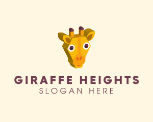 Giraffe - Wild Giraffe Zoo logo design