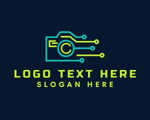 Lens - Digital Camera Photography logo design