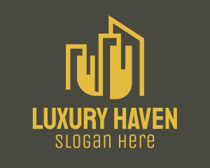 Geometric Luxury Property  logo design