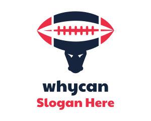 Bull Rugby Team Logo