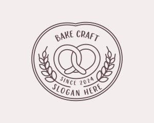 Pretzel Baking Patisserie logo design