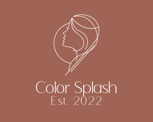 Dye - Hairstylist Fashion Salon logo design
