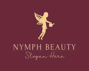 Nymph - Gardening Pixie Fairy logo design