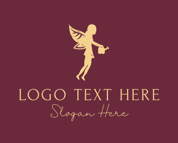 Fairy - Gardening Pixie Fairy logo design