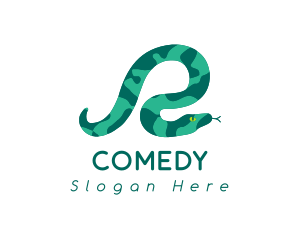 Green Snake Letter R Logo