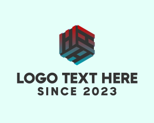 3d - Software Tech Cube logo design