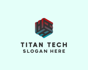 Software Tech Cube logo design