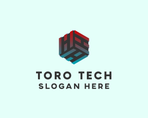 Software Tech Cube logo design