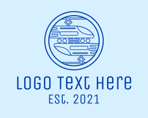 Terminal - Train Railway Rail logo design