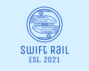 Rail - Train Railway Rail logo design