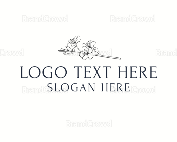 Floral Blossom Wordmark Logo
