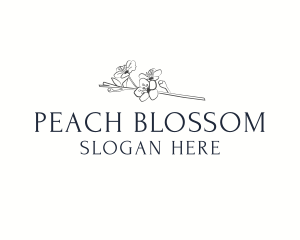 Floral Blossom Wordmark logo design