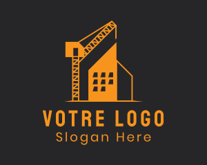 Property Building Crane logo design