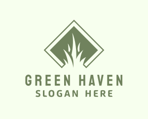 Yard - Green Grass Yard logo design