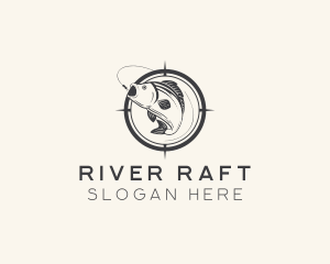 Target River Fish logo design