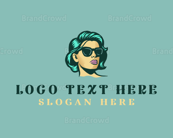 Woman Shades Pinup Logo