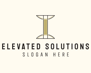 Simple Minimalist Pillar Business logo design