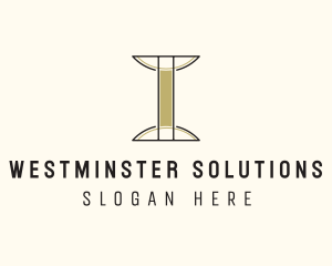 Simple Minimalist Pillar Business logo design