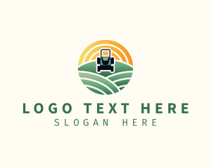 Field - Field Lawn Mower Landscaping logo design