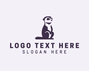 Snow Leopard - Wildlife Meerkat Mongoose logo design