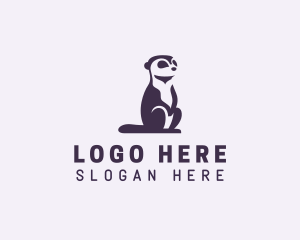 Snow Leopard - Wildlife Meerkat Mongoose logo design