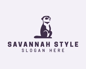 Savannah - Wildlife Meerkat Mongoose logo design