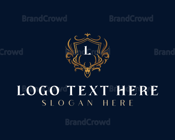 Deer Luxury Crest Logo