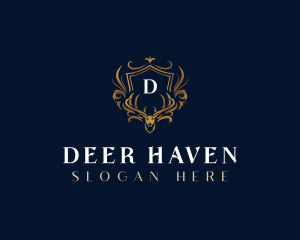 Deer Luxury Crest logo design