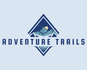 Night Mountain Peak logo design