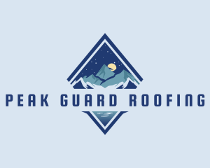 Night Mountain Peak logo design