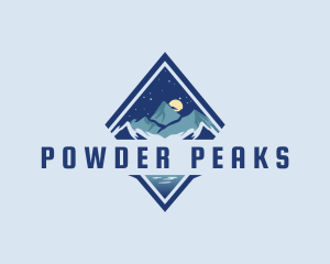 Night Mountain Peak logo design