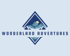 Night Mountain Peak logo design