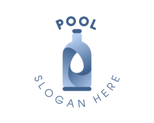Bottle Water Drop Logo