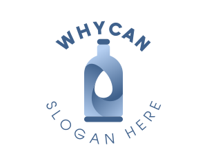 Bottle Water Drop Logo