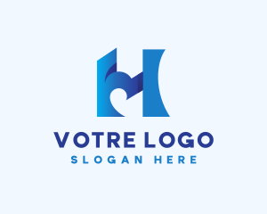 Generic - Modern Gradient Letter H logo design