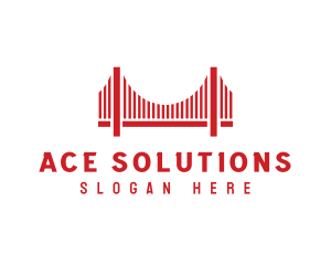 Infrastructure Bridge Architecture logo design