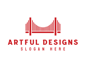 Infrastructure Bridge Architecture logo design